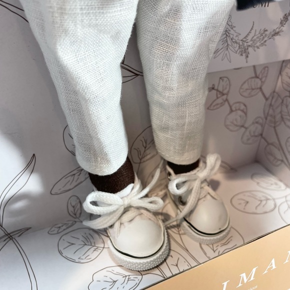 New!  Harperlman Handmade 14” Linen Doll Petite Collection Yumi Target - Picture 6 of 8